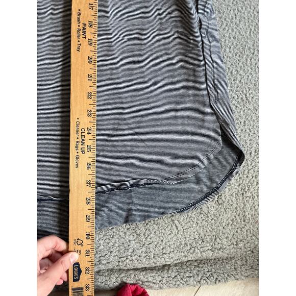 Soft Surroundings Top 3X Cotton Stretch Striped Cuffed Short Sleeve T-Shirt - Picture 10 of 12